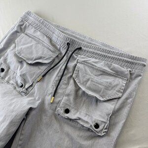 THC x Milo The Hideout Clothing Gray Cargo Multi Pocket Pants Size XXL Edgy